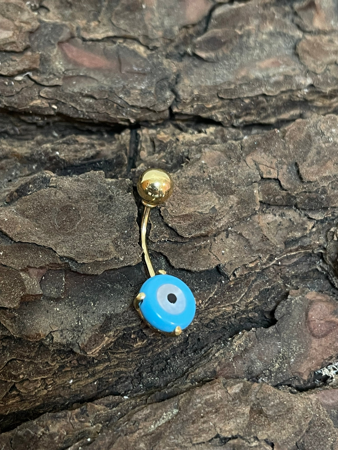 18K Evil Eye Belly